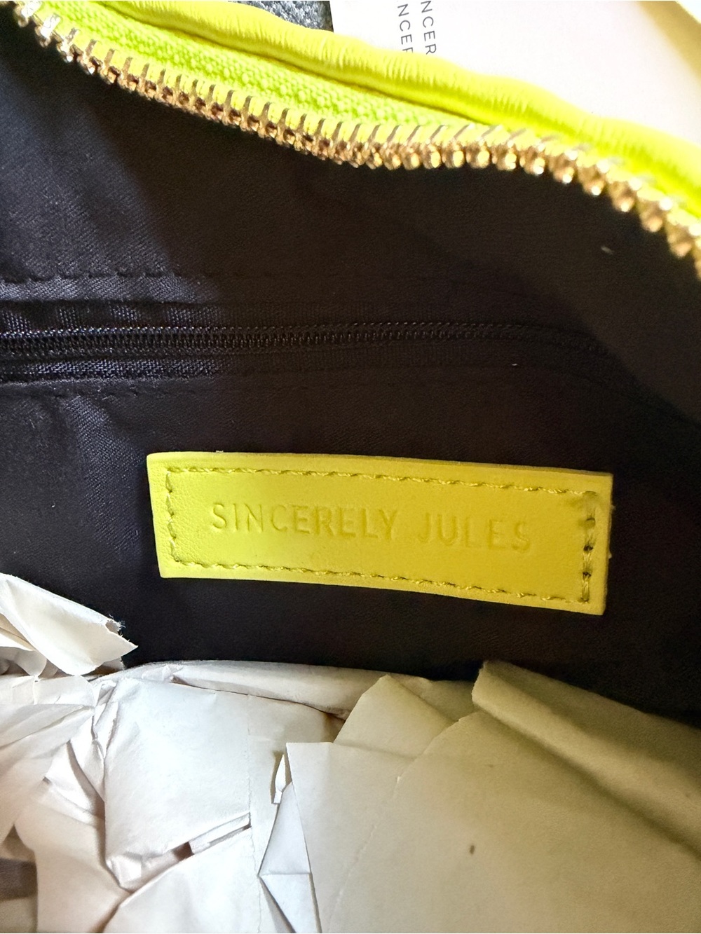 Lime Woven Statement Bag - Picture 6 of 9